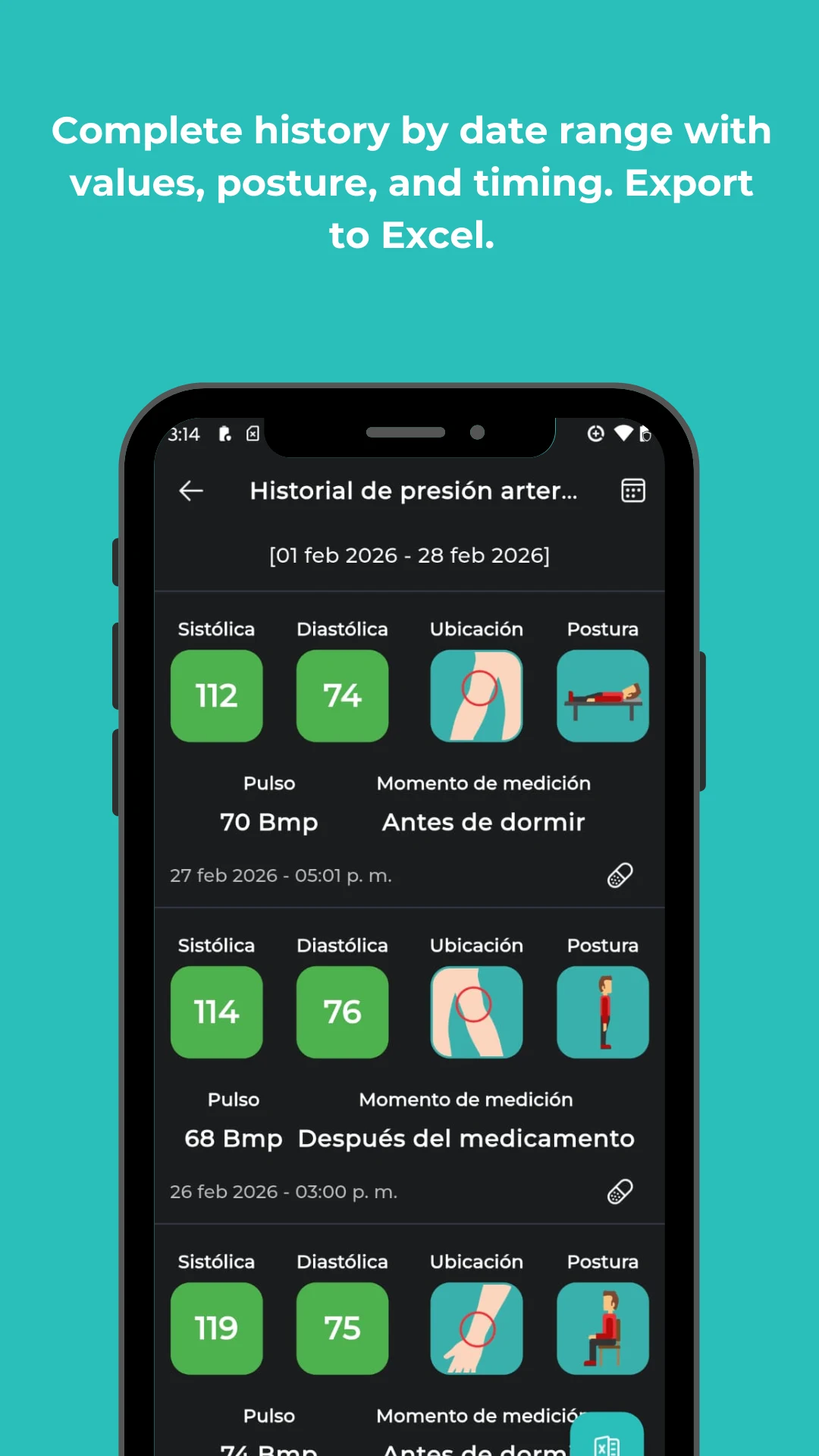 Blood Pressure Control screenshot